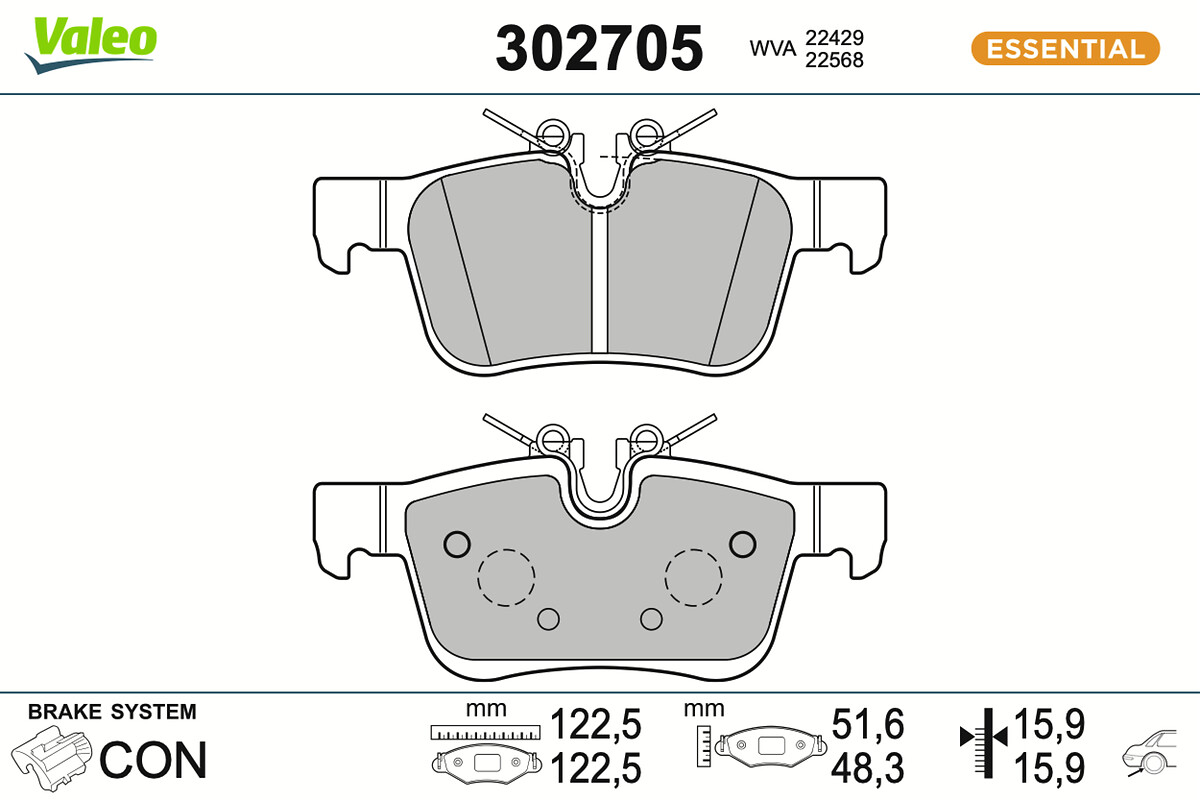 BRAKE PADS FIRST VOLVO XC60 II RR